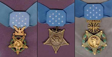 Army, Navy and Air Force medals